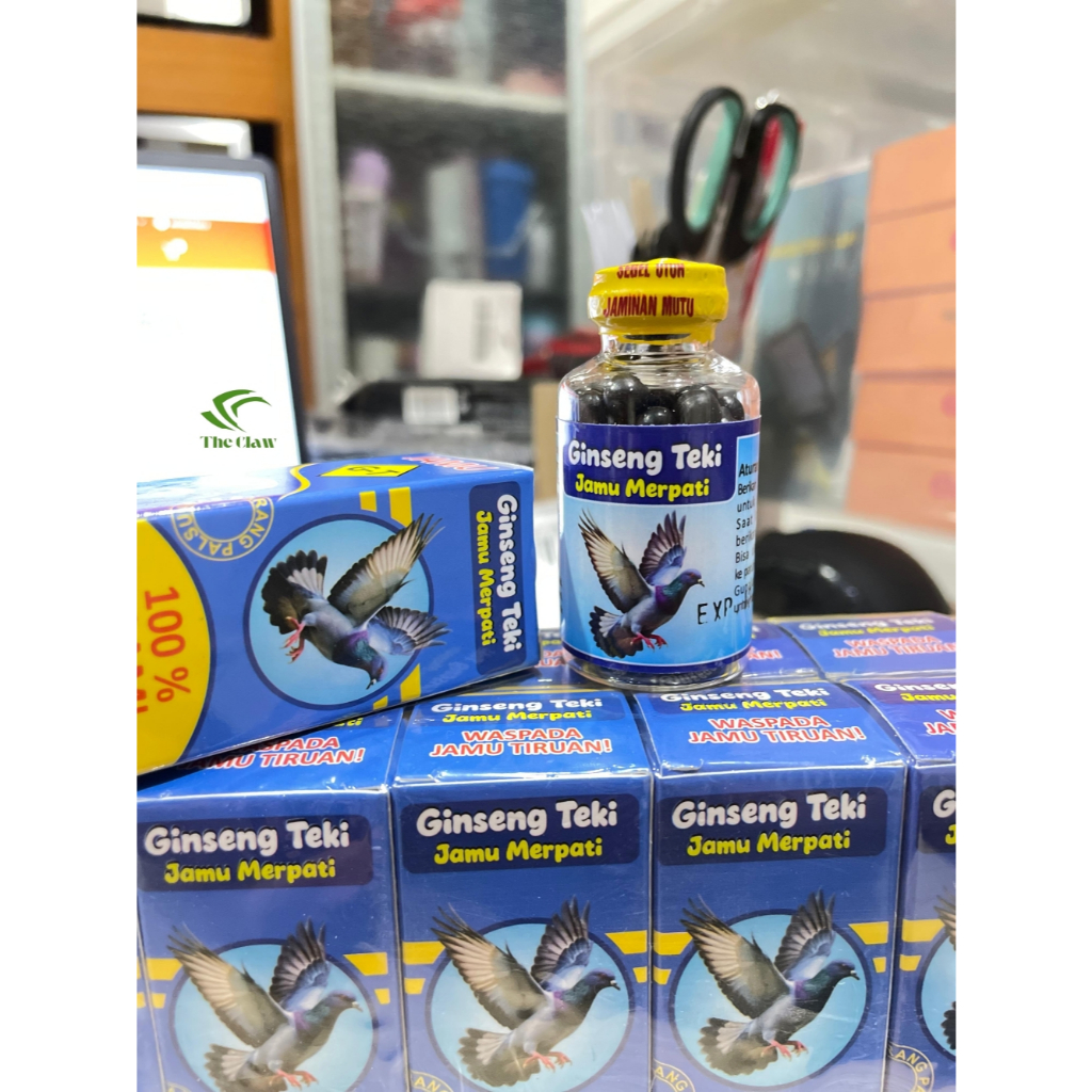 (The Claw) Ginseng Teki Doping Merpati 100 pil Jamu Herbal Vitamin Obat Burung Merpati Balap Kolong 
