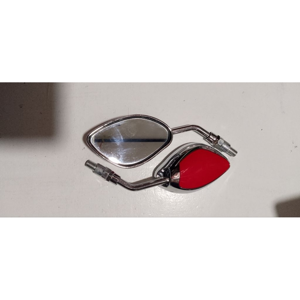 spion variasi mini red silver untuk motor jenis Yamaha suzuki