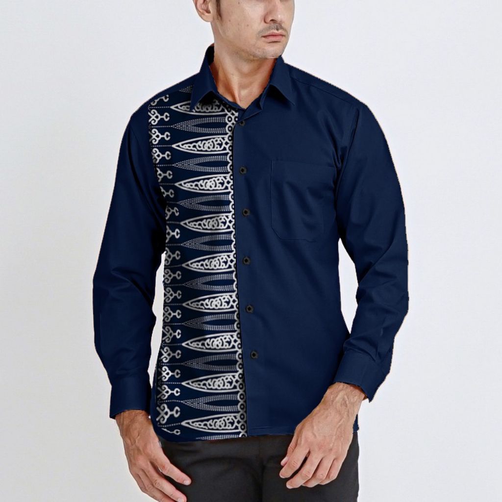Angela Batik | Kemeja Batik Lengan Panjang Pria | Batik Etnik Pria Motif Toraja & NTT