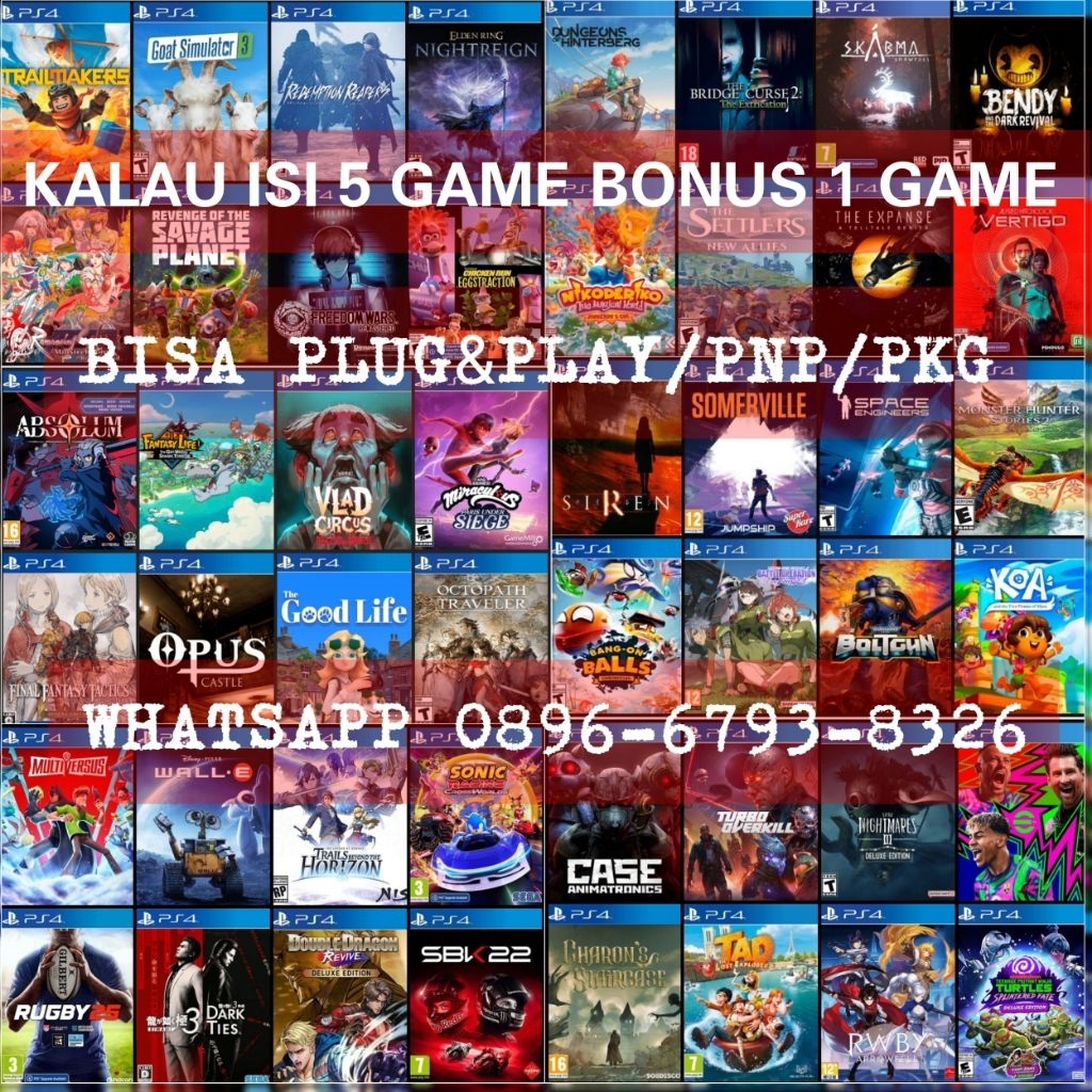 JASA ISI GAME PS4 HEN.PERGAME MINIMAL ISI 3 GAME.BISA REQUEST