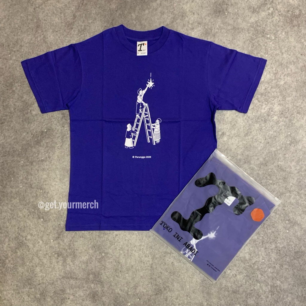 Perunggu - Pasti Doamu Tshirt - Blue Purple