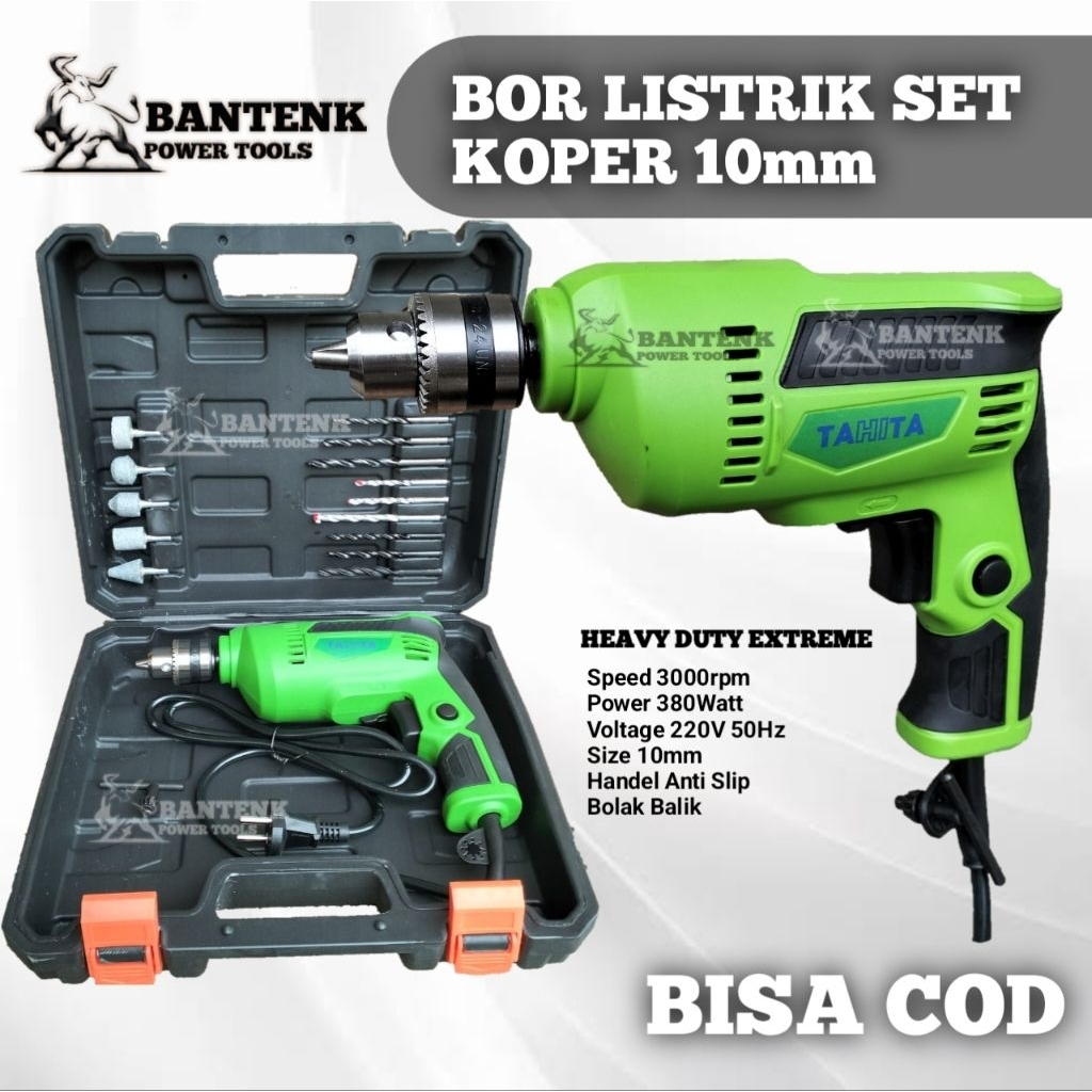 MESIN BOR LISTRIK BOLAK BALIK LENGKAP TAHITA 103 KOPER. BOR LISTRIK BOR KAYU BOR BESI TEMBOK BAJA RI