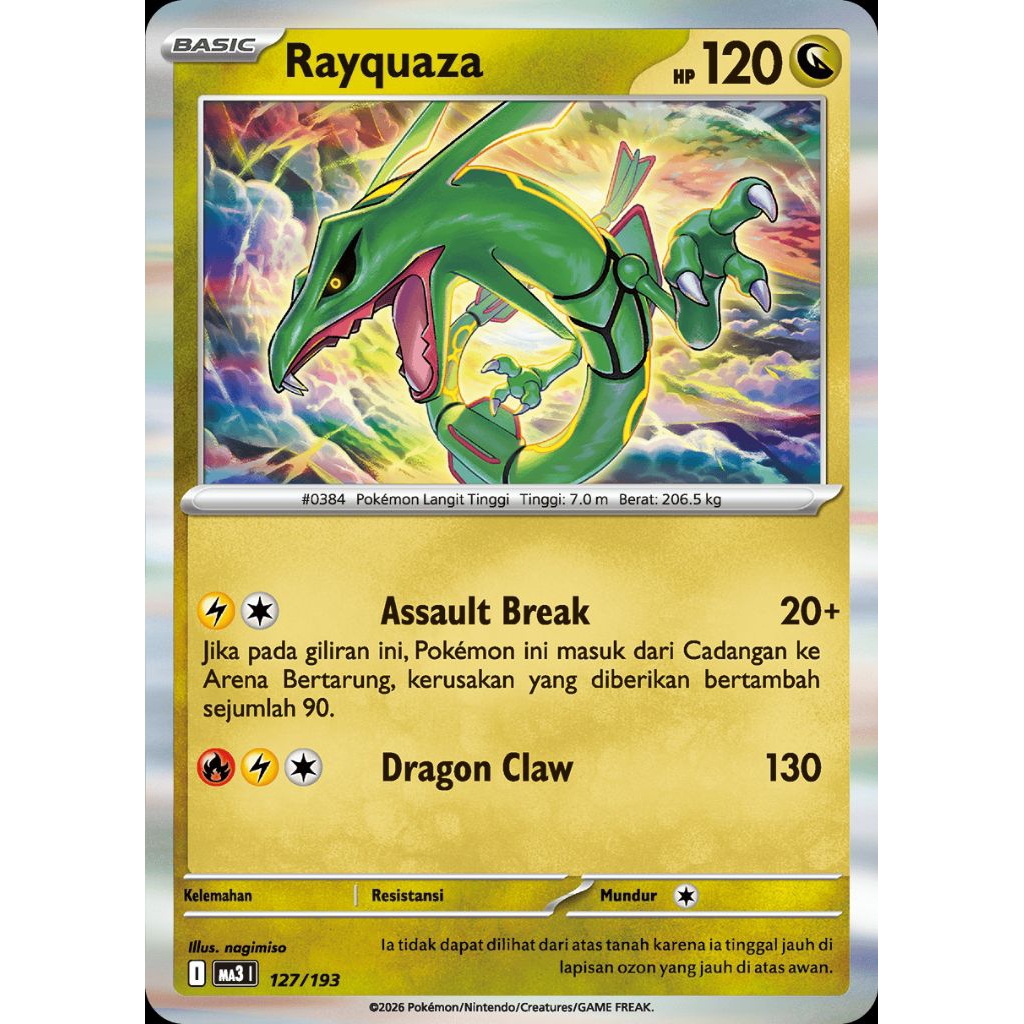 Rayquaza MA3 127/193 HOLO ID