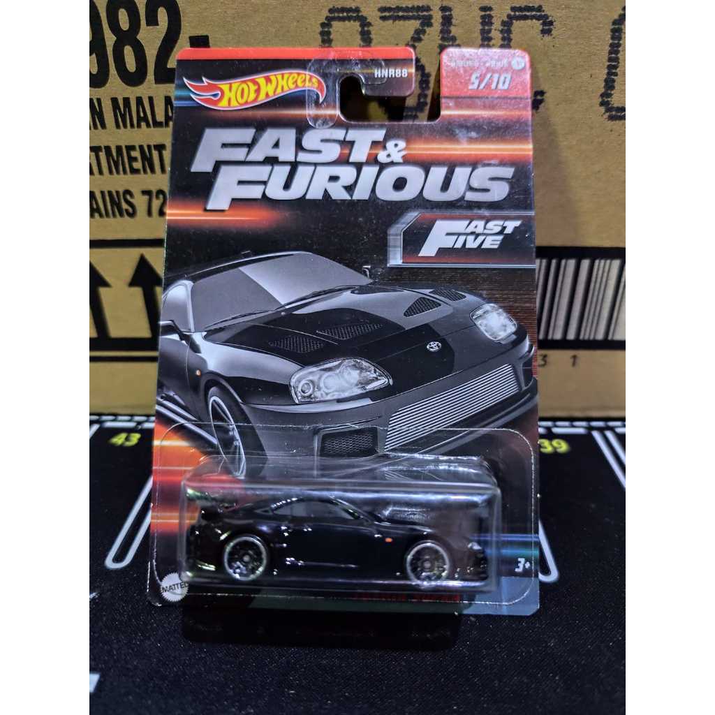 Hot wheels Fast & Furious Wave 1 Toyota Supra MK4 Hitam