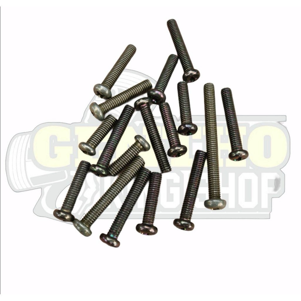 Baut mesin bak blok kopling magnet set kanan kiri rx king rxs yt115 obeng plus