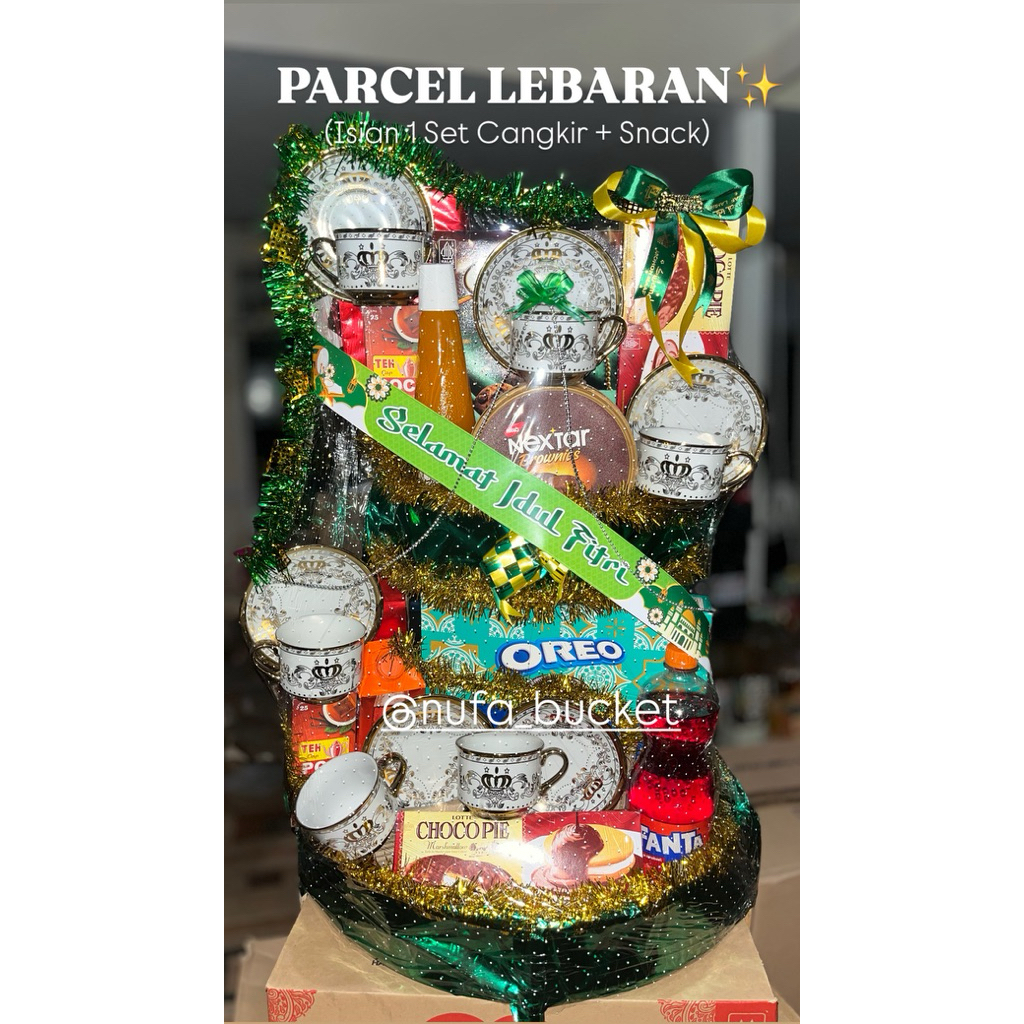 PARCEL LEBARAN SET CANGKIR LENGKAP