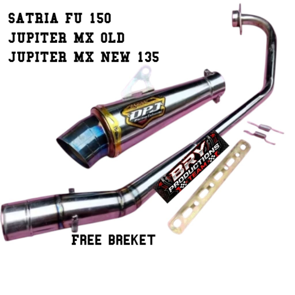 knalpot racing DPJ blue buat Satria Fu 150 Jupiter mx old Jupiter mx new 135
