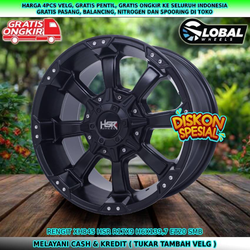 Velg R17 velg mobil Hilux Double| Fortuner| Hardtop| Pajero| Everest| dll velg shr rengit R17