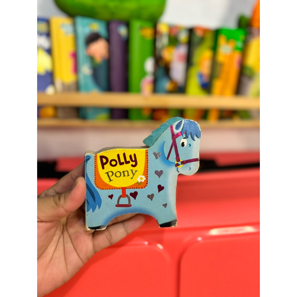 Preloved Boardbook Anak Polly Pony - Boardbook Kuda poni buku anak murah