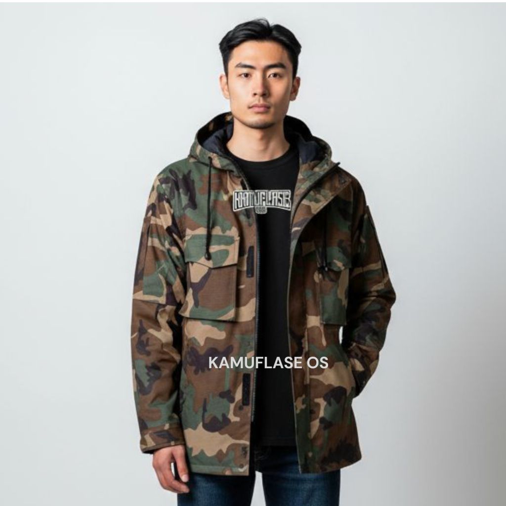 JAKET TAD WOODLAND Jaket army jaket Tactical loreng Woodland