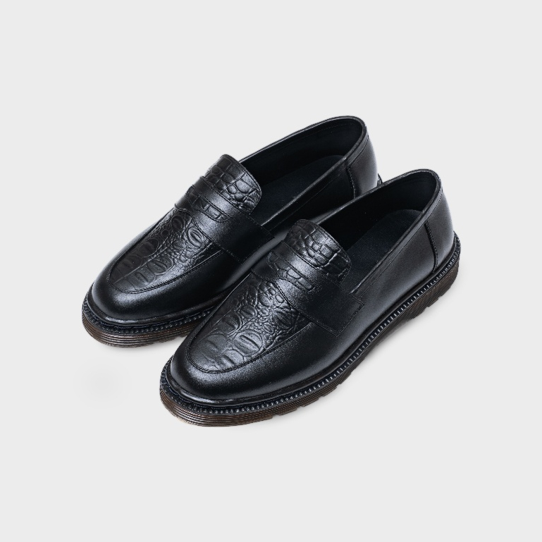 Jovem Loafers Croco Series - Black
