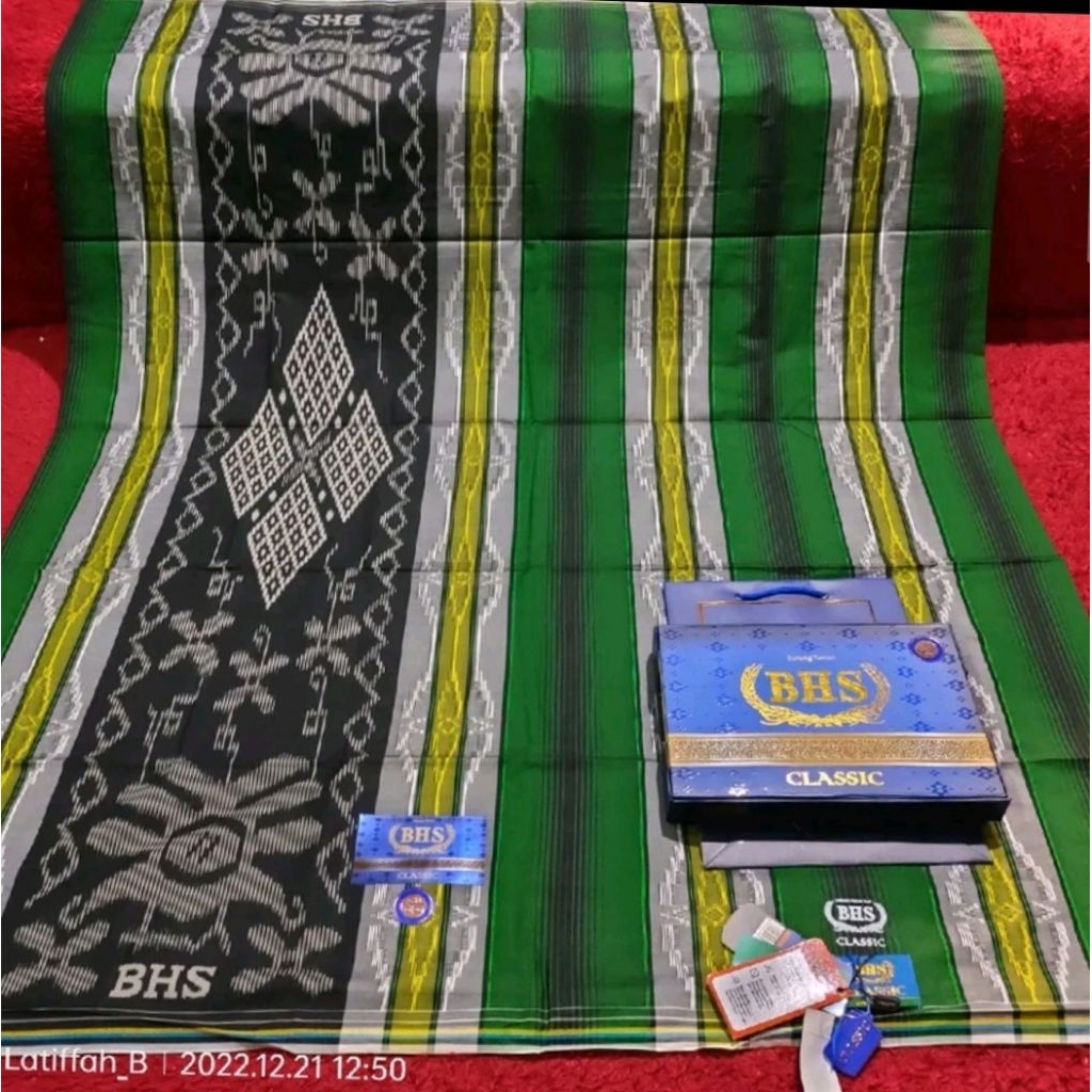 SARUNG BHS CLASSIC KAWUNG GOLD SIMPLE ELEGAN