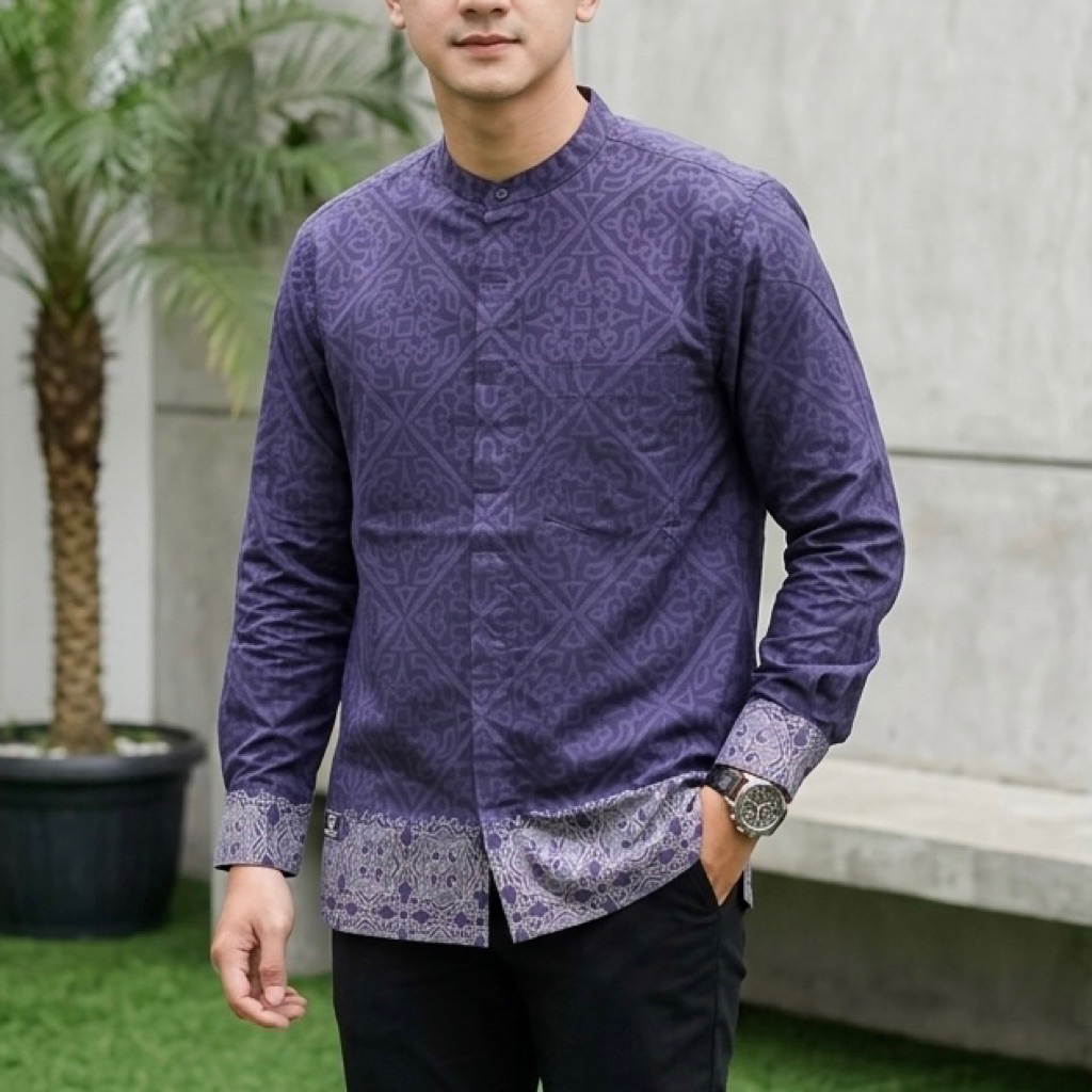 Kemko/kemeja Koko N54/Erkape Lengan panjang Pria