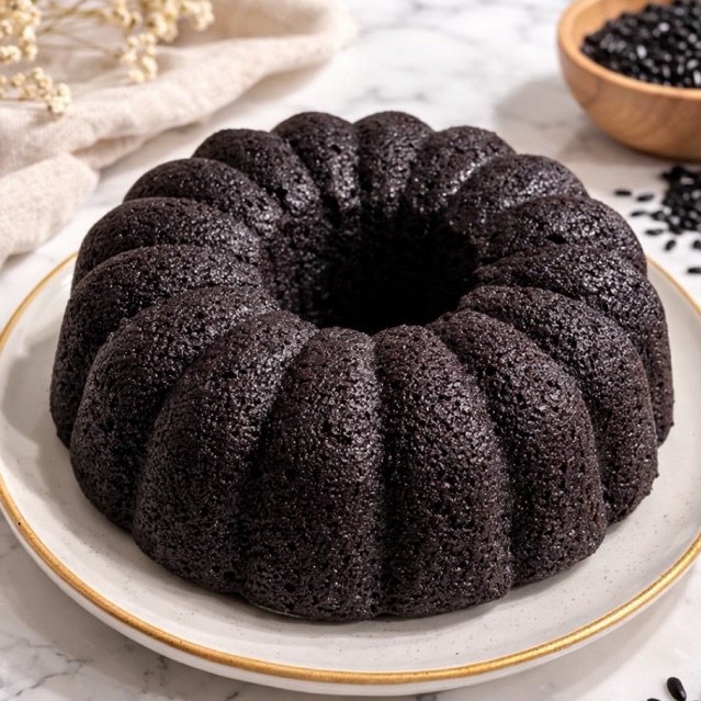 Bolu Kukus Ketan Hitam Moist Lembut Diameter 20-24cm | Cake Ketan Hitam Homemade