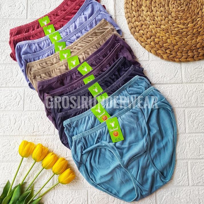 CD Yutind Lusinan Celana Dalam Wanita  Yutind Midi SA5621 Lusin Warna Random Bahan Adem Halus Lembut
