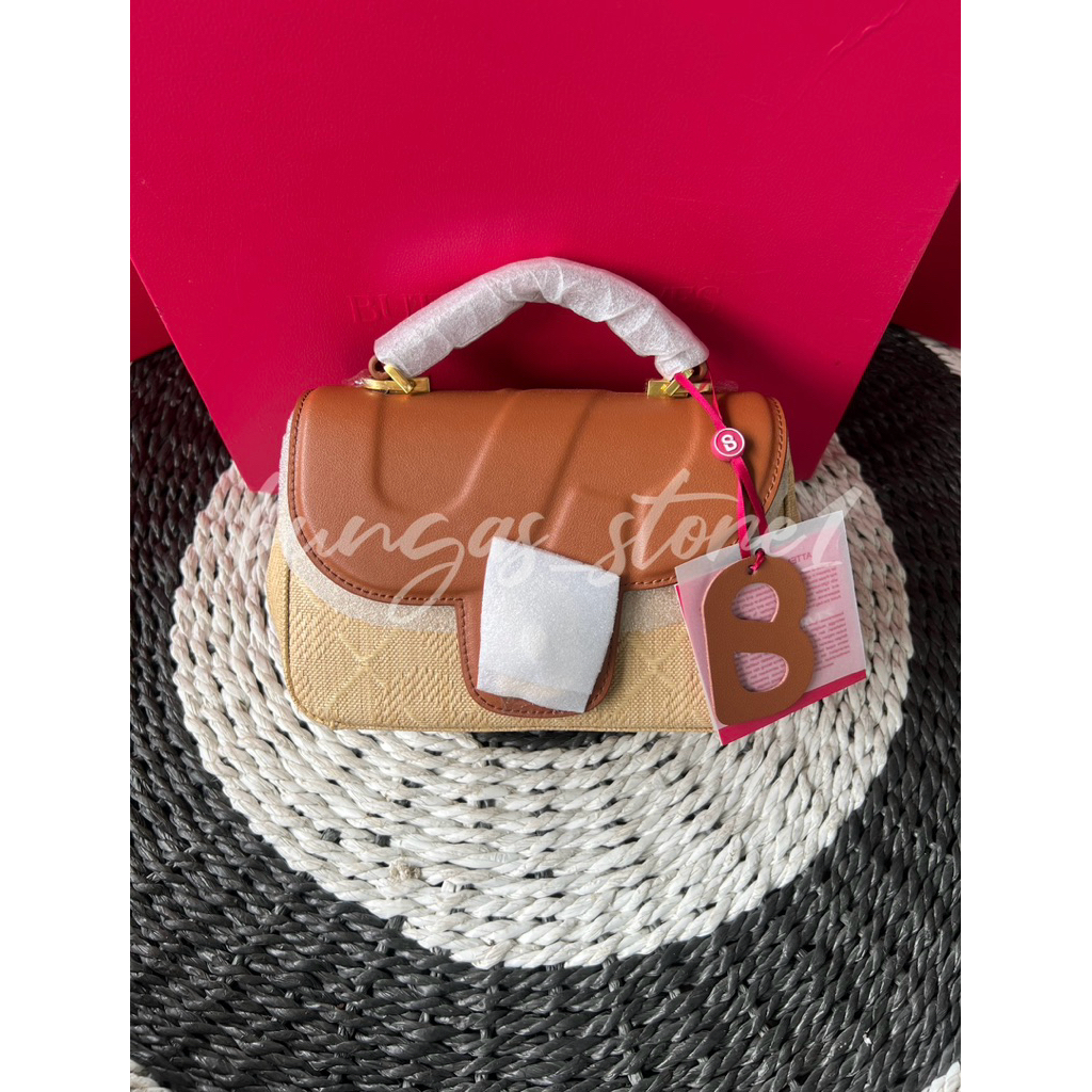 Ama wicker bag buttonscarves small brown