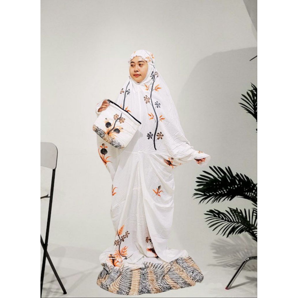 Mukena Lajuran Lukisan | Mukena Terusan Batik | Mukena Dewasa