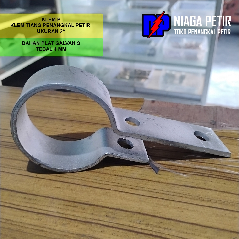 KLEM P TIANG PENANGKAL PETIR UNTUK WF H BEAM UKURAN LUBANG 2 INCH