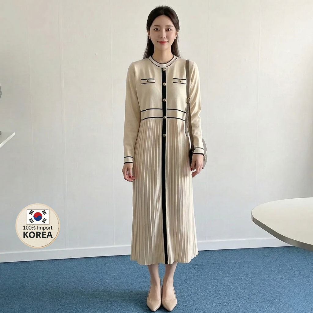 [Achuju] Hera Long Sleeve - Korean Style Dress