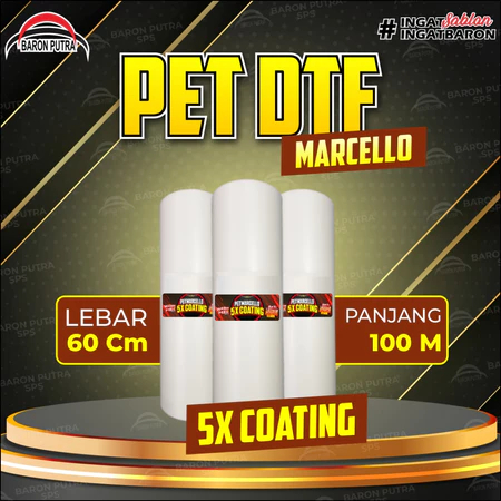 PET FILM DTF MARCELLO 60CM SINGLE SIDE
