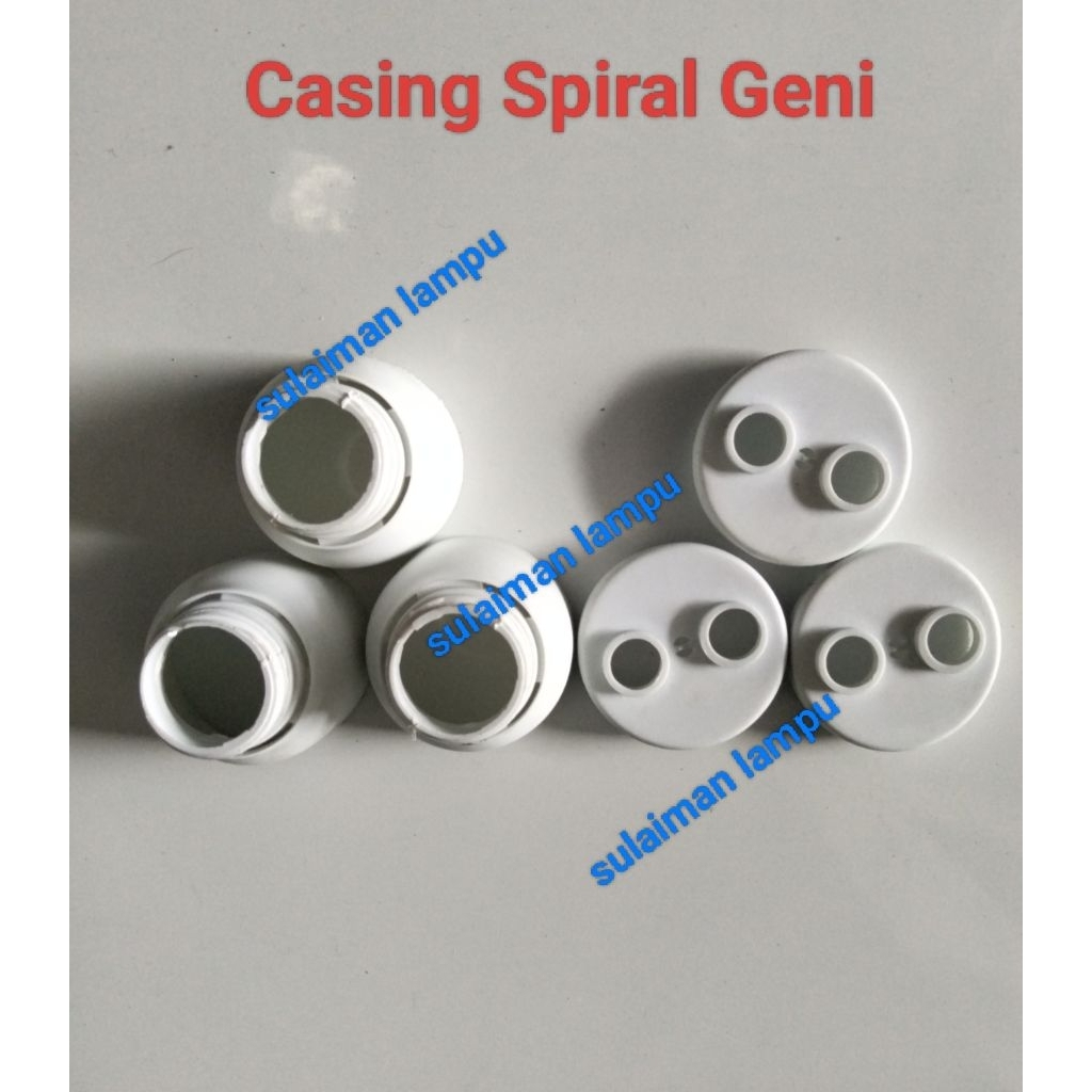 Casing Lampu Spiral Geni kaca Diameter 9mm