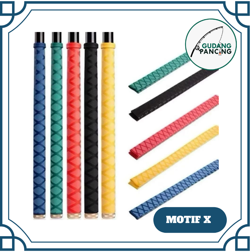 Grip Bakar | Karet Bakar Motif X / Sisik Ikan 100 CM