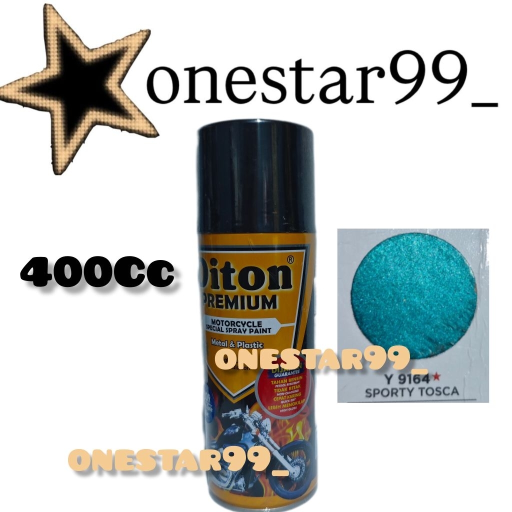 Pilok Pilox Pylox Cat Diton Premium Sporty Tosca Y9164 9164 Hijau Toska Metalik Glossy Spray Paint 4