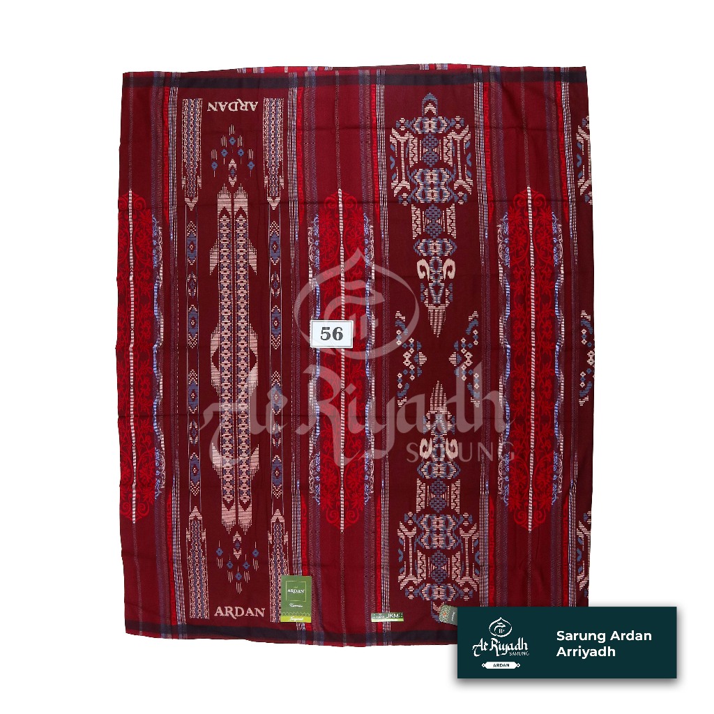 Sarung ARDAN Executive Variant Hitam Putih Warna Berbahan Tetoron Rayon Lembut Songket Print Harga T