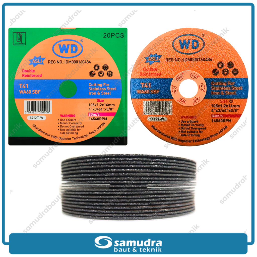 TERMURAH WD Batu Gerinda Potong 1 Pak Isi 20 Pcs