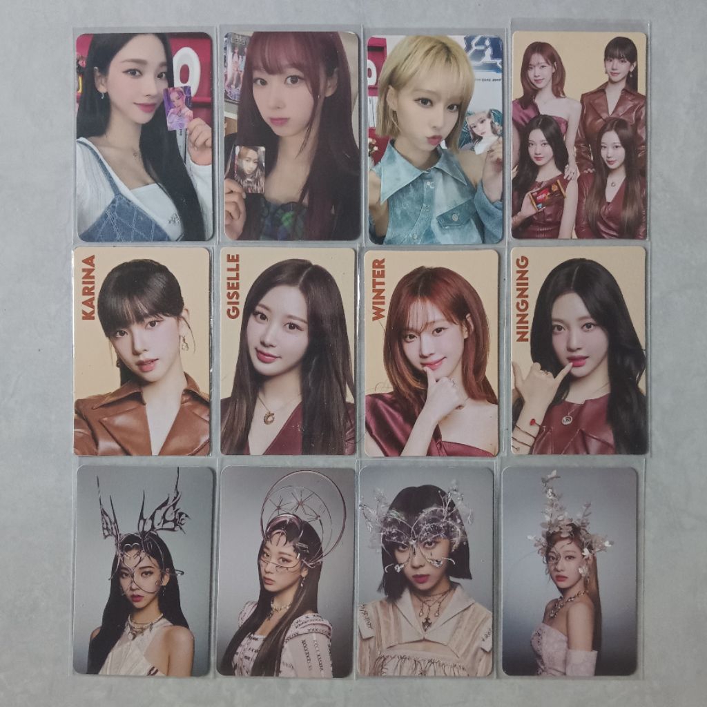 Photocard aespa Karina Giselle Winter Ningning SET