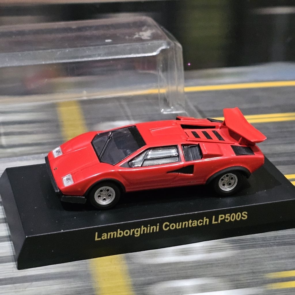 kyosho lamborghini Countach lp500s merah mini scale 64 gt pop race tlv top art