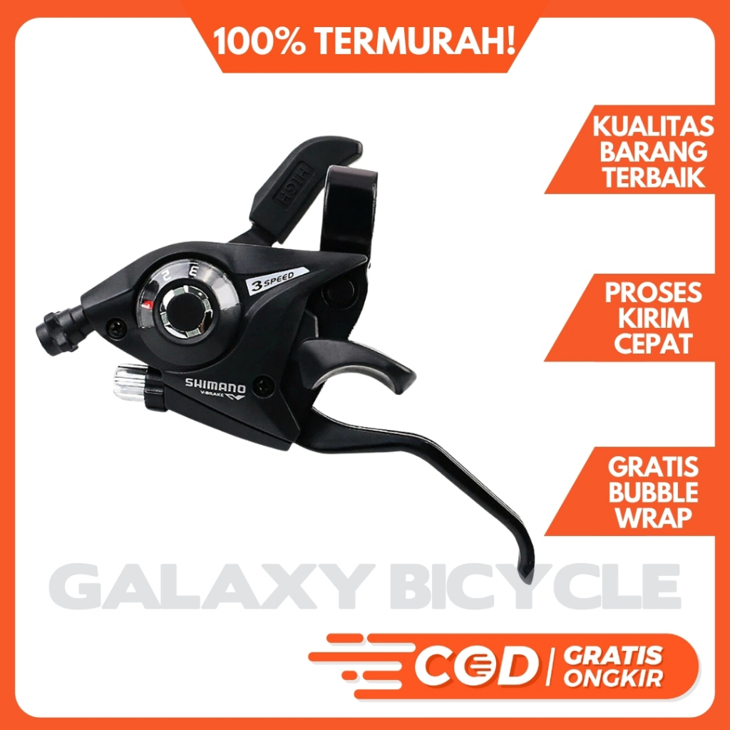 Shifter Brake Set Sepeda Shimano 3 X 7 Speed St-Ef51 Operan Gigi Sepeda Lipat Mtb Dll Co