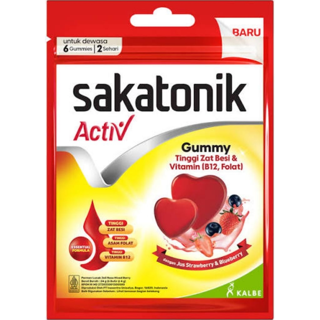 Sakatonik Activ Gummy - Multivitamin Zat Besi
