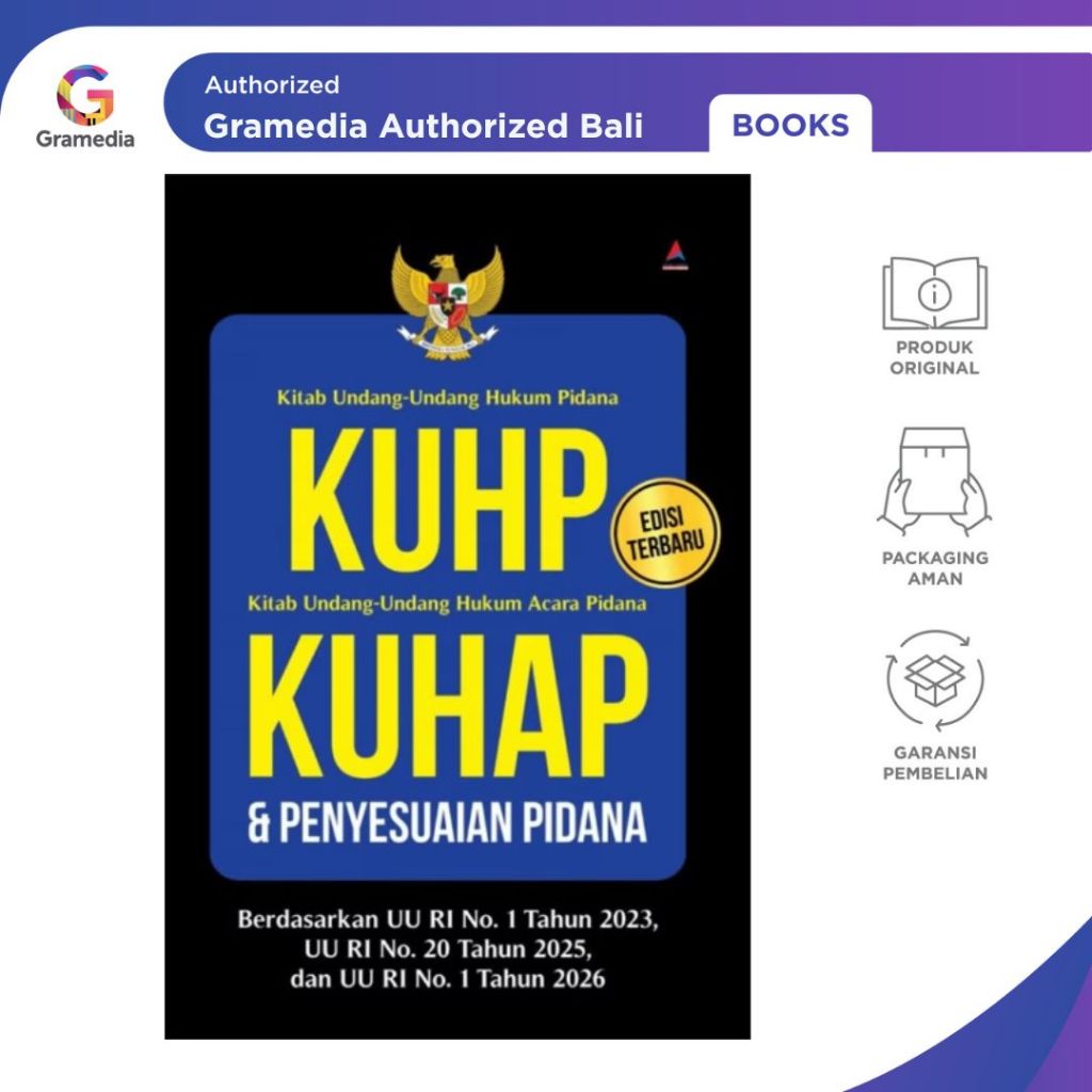 GRAMEDIA BALI-KUHP, KUHAP dan Penyesuaian Pidana