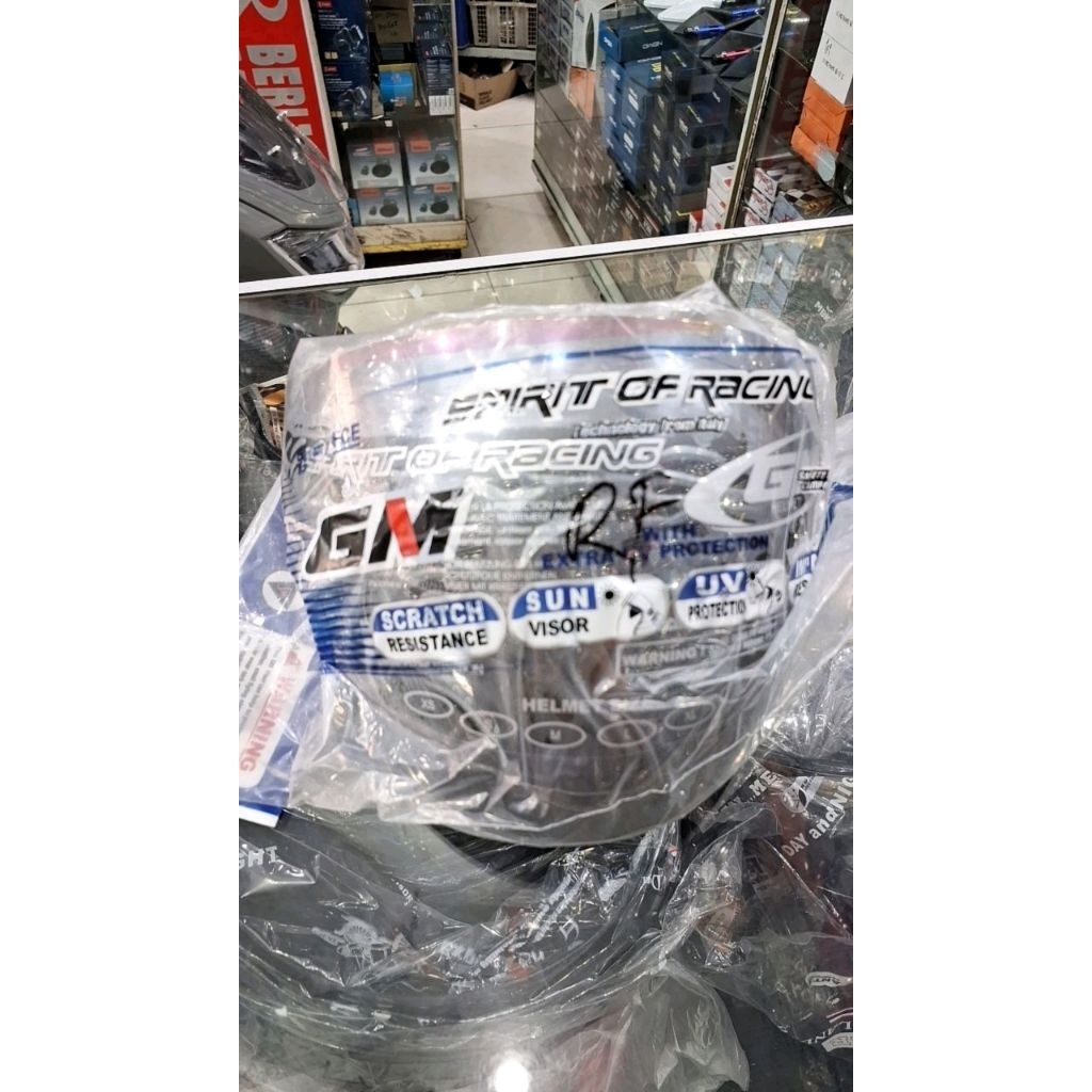 visor helm original gm evo pelangi