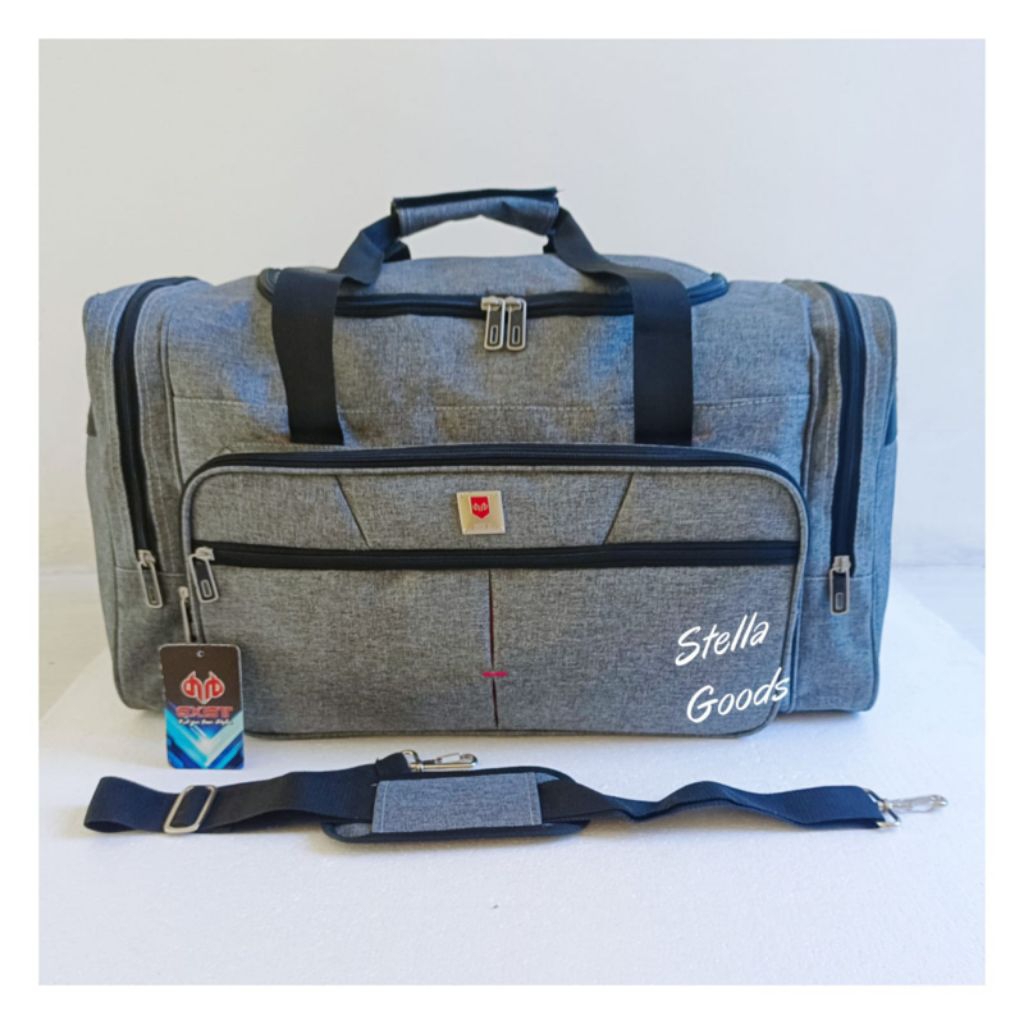 Tas Pakaian Travel Jumbo EXIST Kanvas Jinjing Selempang ABU