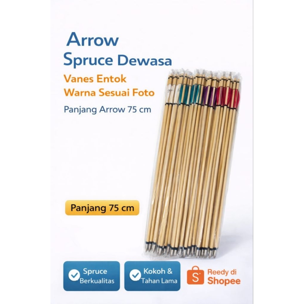 Arrow speruce dewasa vanes entok/6 pcs