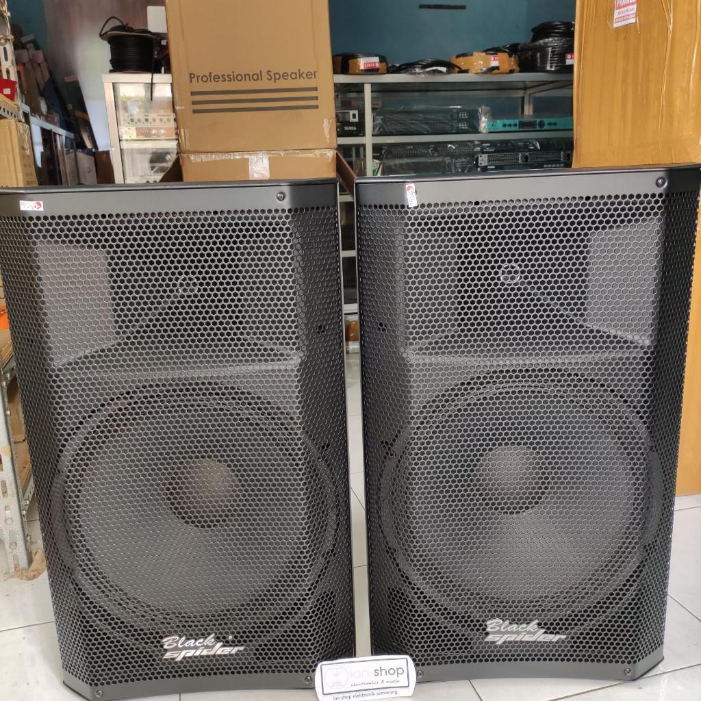 [ Sepasang 2 BOX Aktif Pasif ] Speaker Aktif Black Spider GT-15PS GT15PS GT15 GT 15 PS GT 15PS 15 in