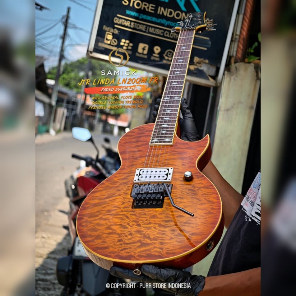 LANGKA SAMICK JTR LINDA LN20QM FR FADED SUNBURST - 100% ORIGINAL