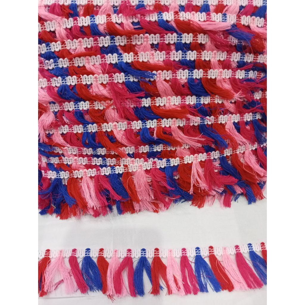 [Sale] Renda Rumbai Bordir dan Renda Hias/Renda Rumbai/Renda Mas/ Renda Rumbai Bordir untuk Slendang