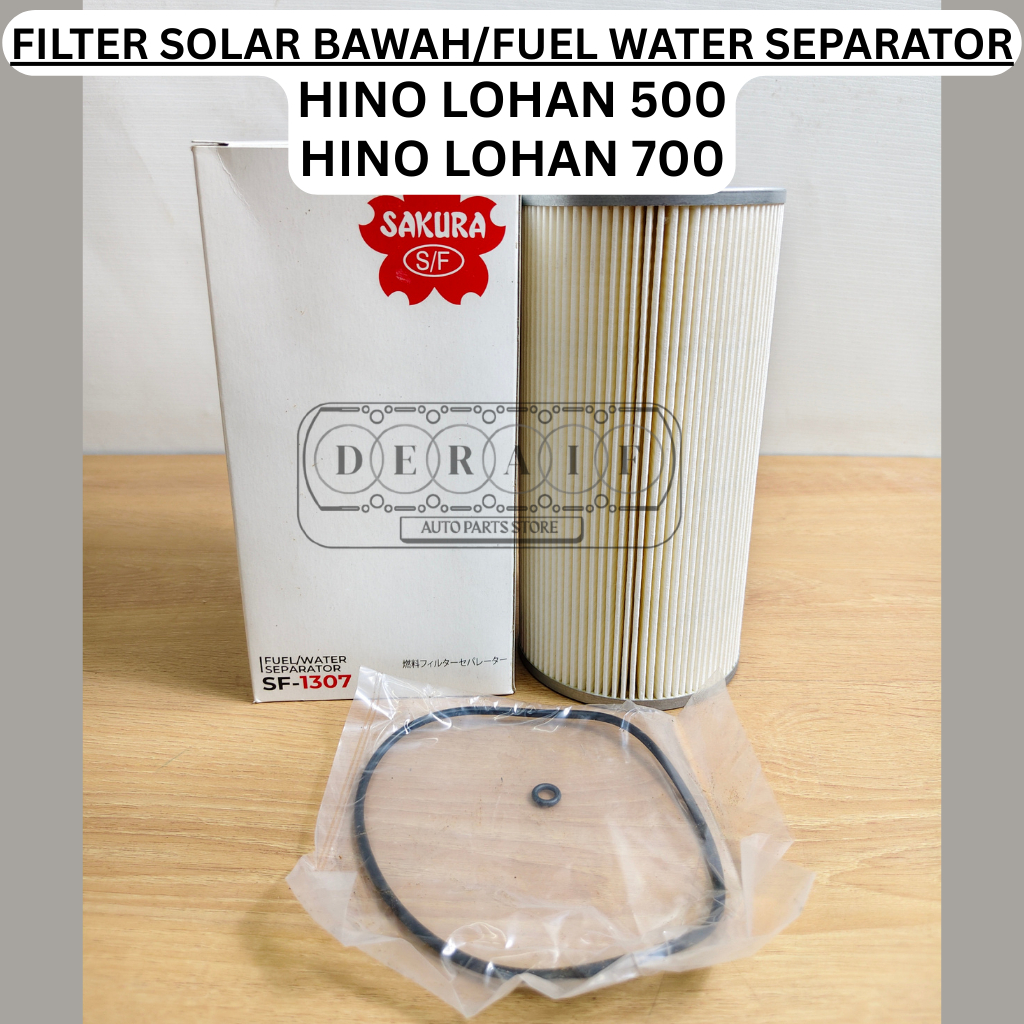 Filter Solar Bawah/Fuel Filter Bawah/Fuel Water Separator/Saringan Solar Sakura Hino Lohan 500 Lohan