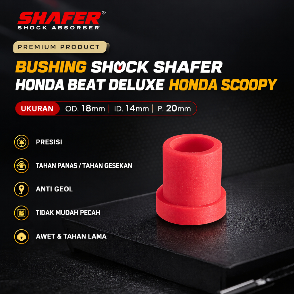 Bushing Shock Shafer Honda Beat Deluxe Honda Scoopy
