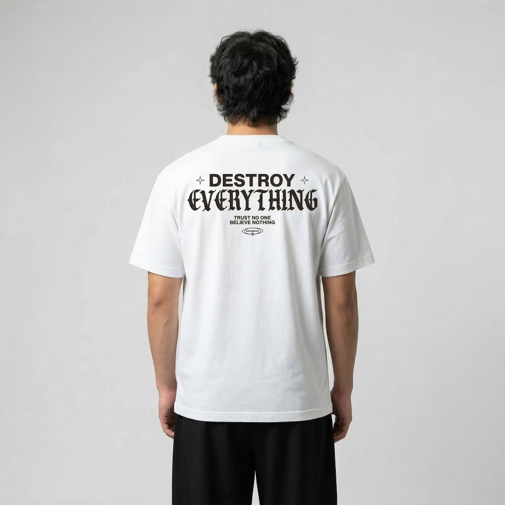 [COD] Rown Division Kaos Pendek || Stratos Putih T-Shirt Original Tee