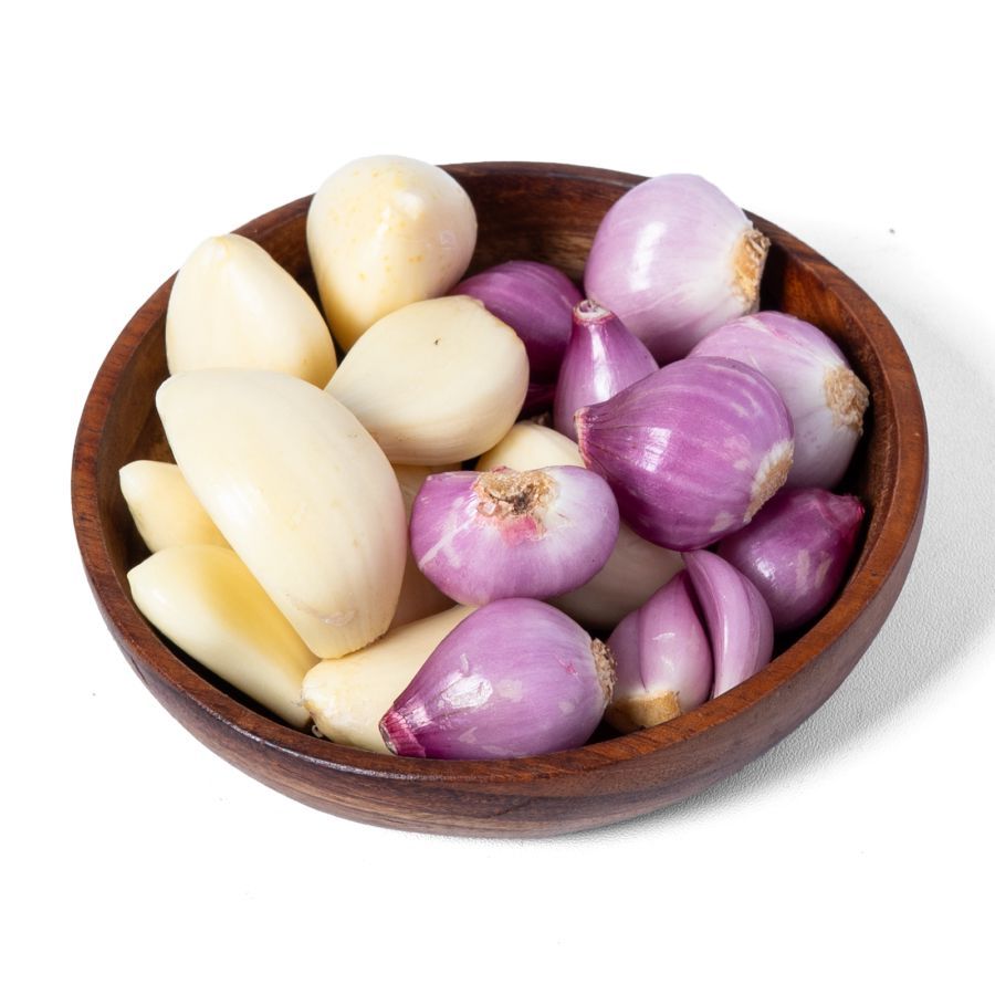 Paket bawang kupas / bawang merah kupas / bawang putih kupas