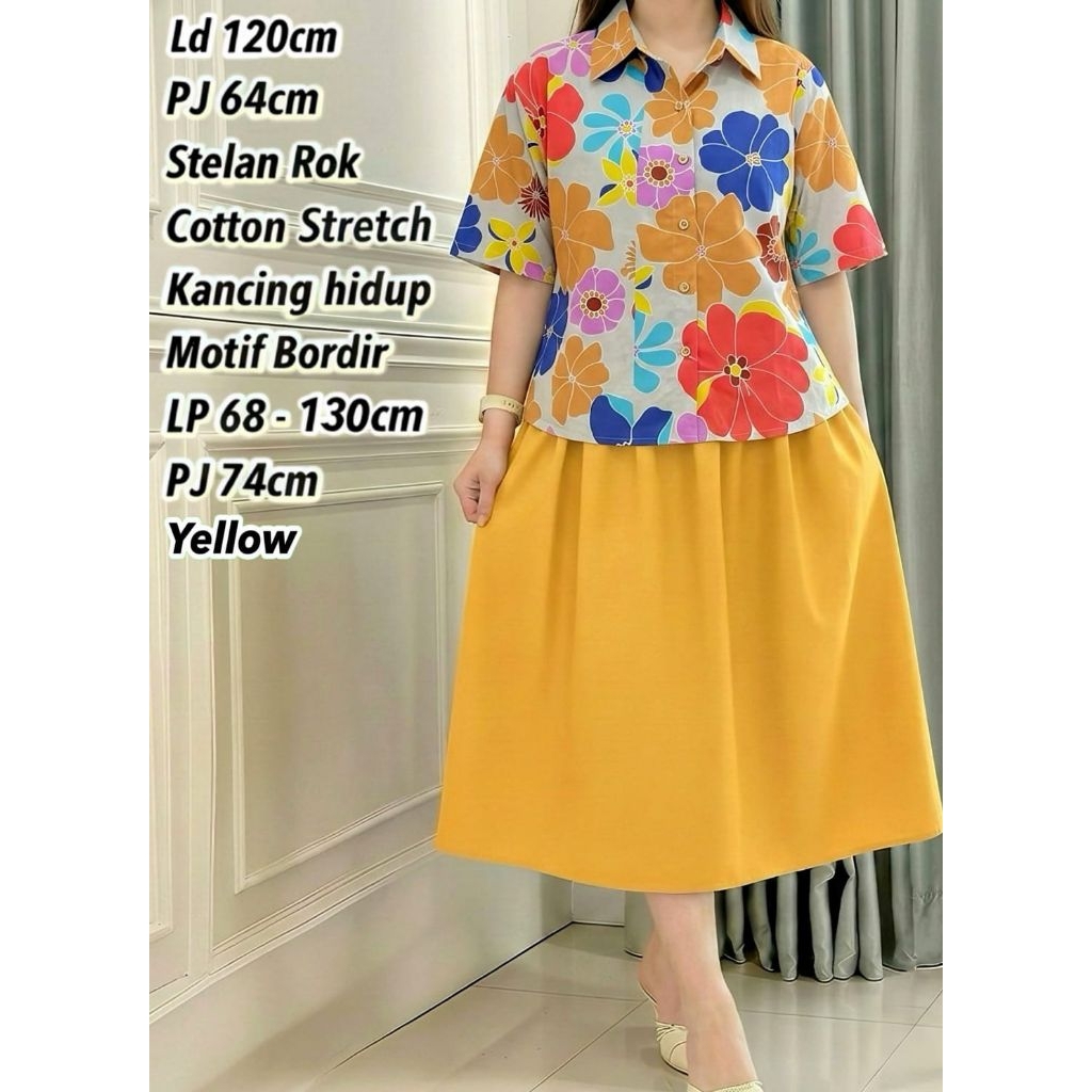 STELAN ROK JUMBO KATUN BORDIR