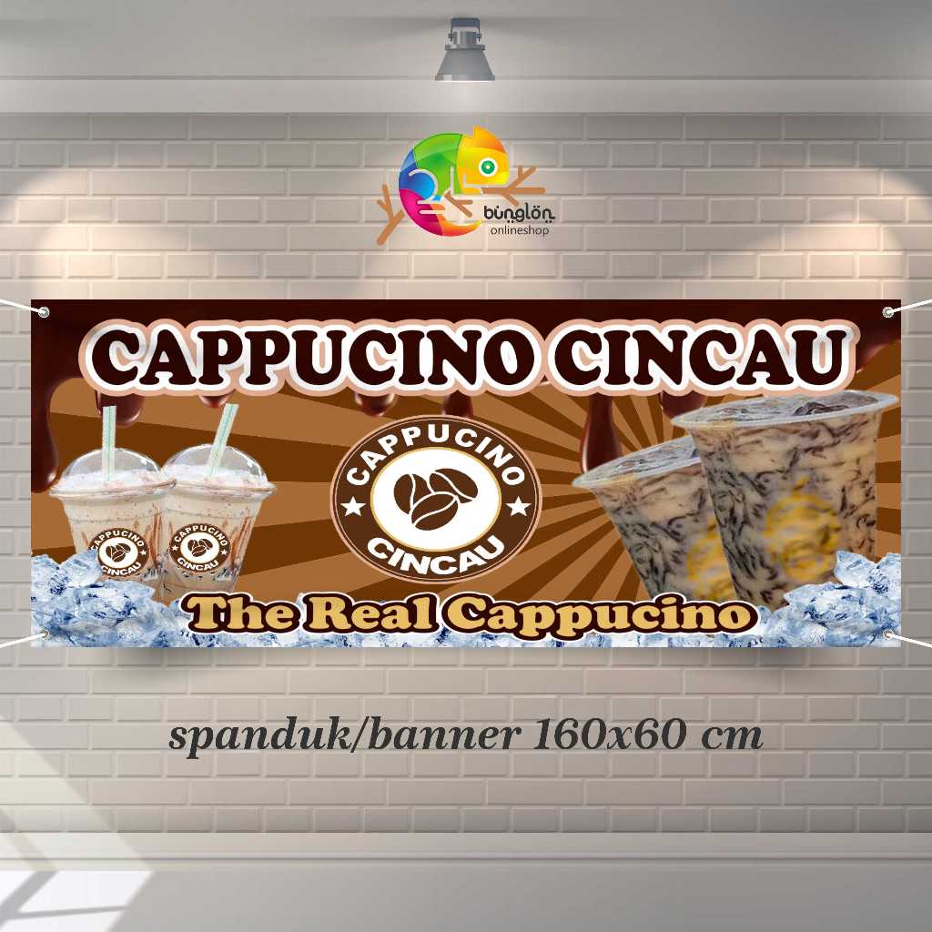 Spanduk Banner Cappucino Cincau 160x60 cm