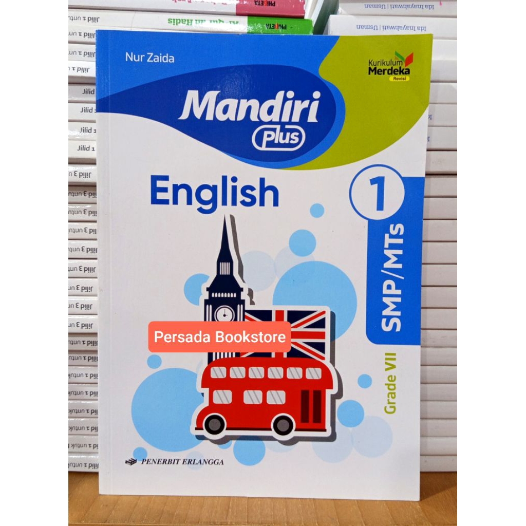 Buku Mandiri Bahasa Inggris Kelas 7 SMP Kurikulum Merdeka Revisi Erlangga