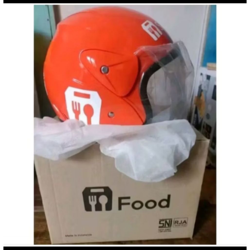helm oren pengantar food
