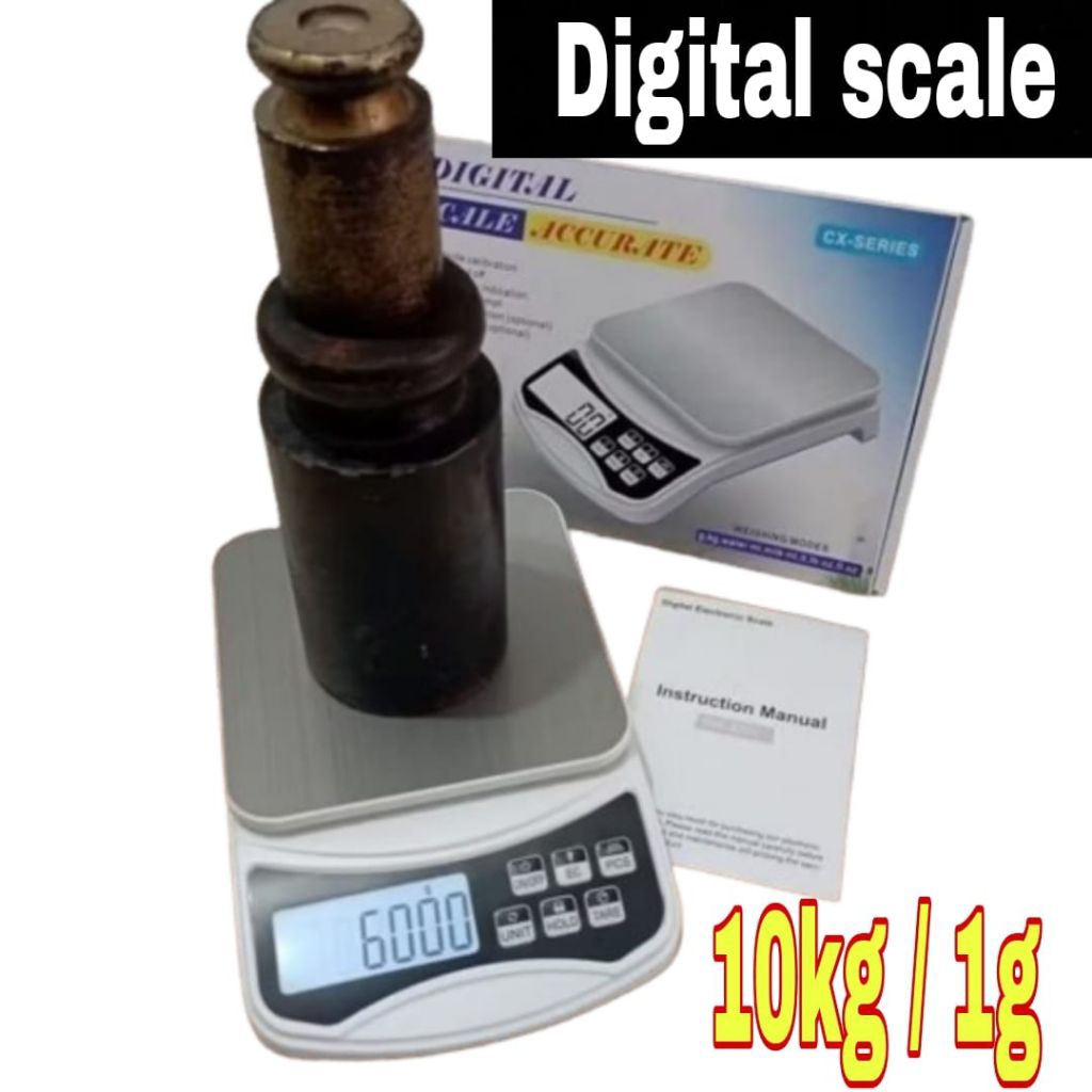 (TJ) 10kg/10000gr /1g timbangan digital 1gram