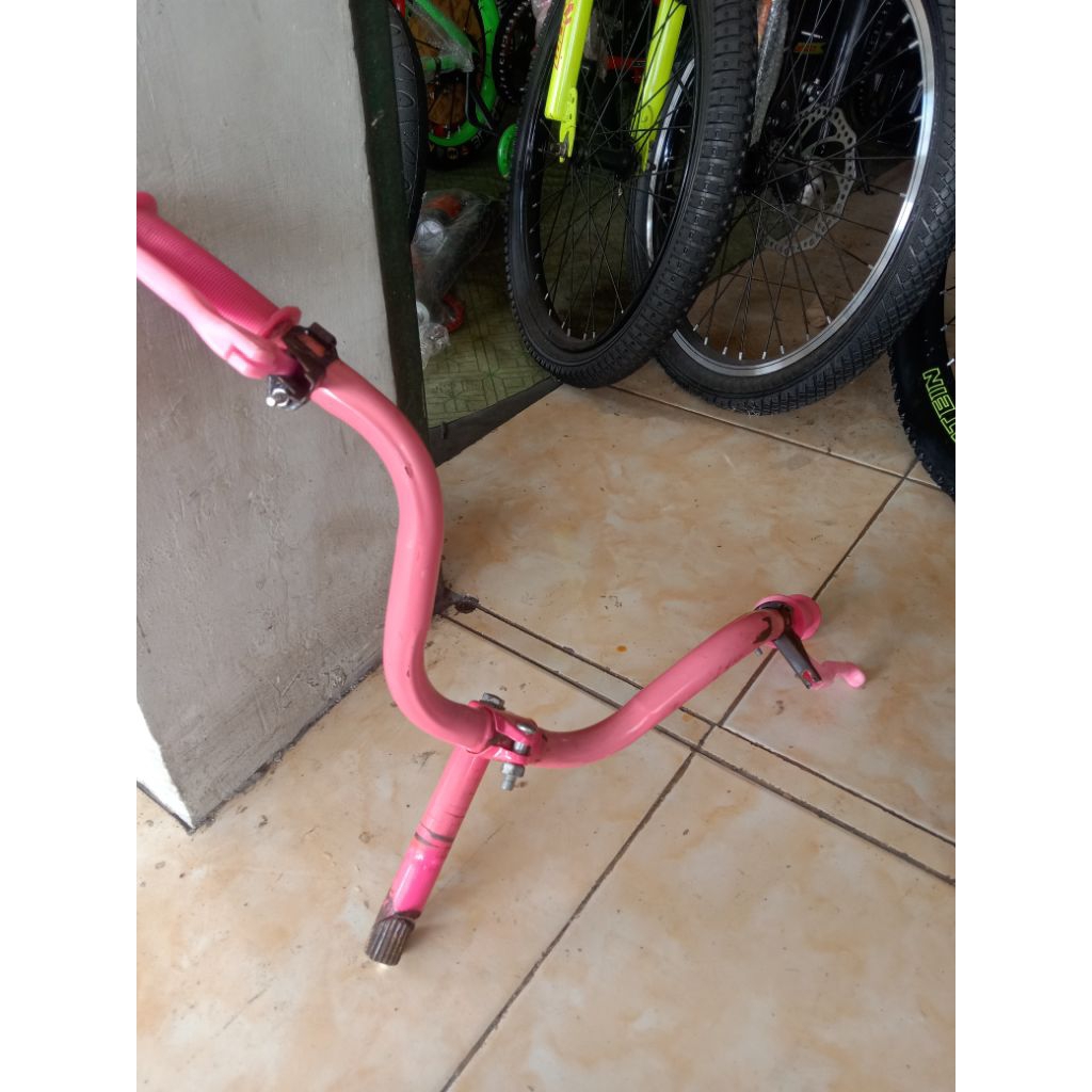 setang sepeda mini 16 in bekas karet stang handel rem pacir stang